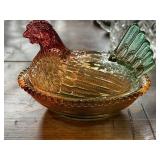 Glass Hen on Nest