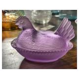 Glass Hen on Nest