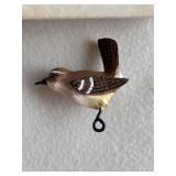 Wooden Bird Brooch