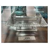 Vintage Glass Butter Dish