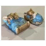 2 Pendelfin Stone Craft Rabbit Collectibles