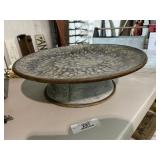 Decorative Shallow Metal Centerpiece