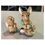 2 Pendelfin Stone Craft Rabbit Collectibles