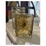 MCM Lava Glass Block Vases