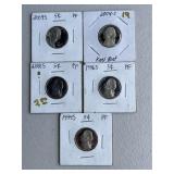 5 Proof Nickles