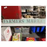 Wooden Farmers Market Sign