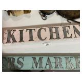 Wooden Kitchen Sign
