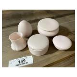 Porcelain Lidded Trinket Dishes & Misc.