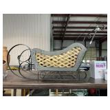 Large Metal Decorative Sleigh