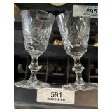2 Pieces Edinburgh Crystal Stemware