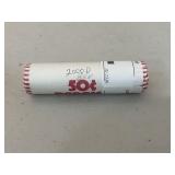 2000-D UNC Lincoln Cent Roll