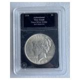 Graded Slabbed Peace Dollar