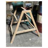 Vintage Wooden Saw Horse Display