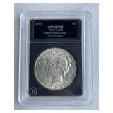 Graded Slabbed Peace Dollar