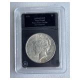 Graded Slabbed Peace Dollar