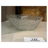 Pressed Glass Pineapple Serving Bowl