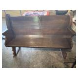 Antique Church Pew