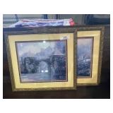 Pair of Framed Ornate Prints