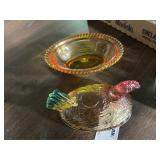 Glass Hen on Nest