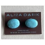 Turquoise Shoe Clips