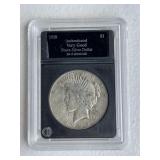 Graded Slabbed Peace Dollar