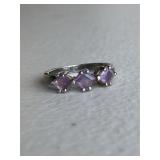 Sterling Silver Amethyst Ring