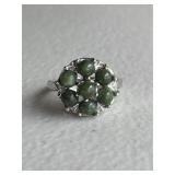 Sterling Silver Vintage Jade Ring