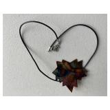 Metal Leaf Necklace