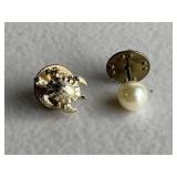 Turtle & Pearl Pins