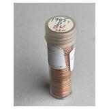 1985-D UNC Lincoln Cent Roll