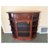 Vintage Mahogany Curio Cabinet / Bookcase