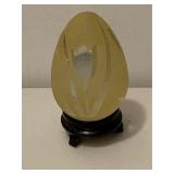 Art Glass Frosted Egg