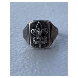 Official Boy Scout Sterling Silver Ring