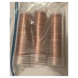 3 Full Rolls 1962-P Pennies