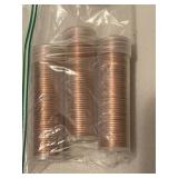 3 Full Rolls 1962-P Pennies