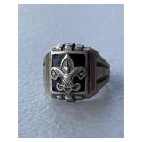 Official Boy Scout Sterling Silver Ring