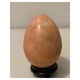 Large Carved Stone Egg