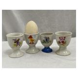 4 Ceramic Egg Cups