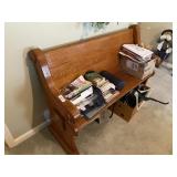 Oak Church Pew & Miscellaneous