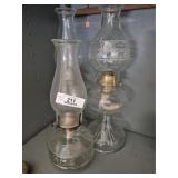 3 Old Oil Lamps