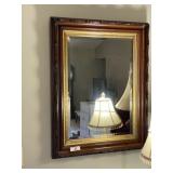 Framed Beveled Wall Mirror