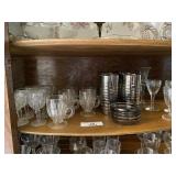 Shelf of Miscellaneous Collectible Glass