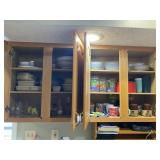 4 Cabinets of Miscellaneous Kitchenwares