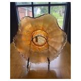 Cosmos Marigold Carnival Glass Bowl