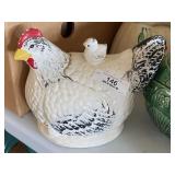 Vintage Ceramic "Hen & Chicks" Cookie Jar