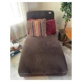 Upholstered Lounge Chair & 3 Pillows