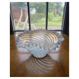 Translucent Swirl Fenton Art Glass Bowl