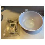 Large Pyrex Mixing Bowl & Miscellaneous