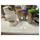 1908 Ford Frosted Glass Pitcher & Miscellaneous