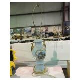 Mid 20th Century Porcelain Urn Style Lamp